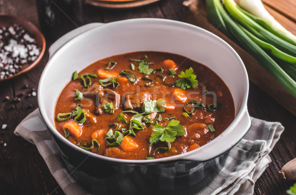 Beef stew with carrots Stock photo © Peteer