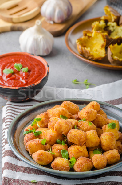 Homemade fried mini croquettes Stock photo © Peteer