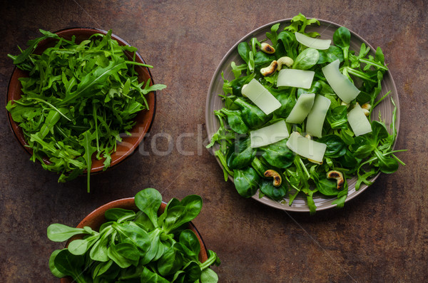 Frescos ensalada bio cordero lechuga Foto stock © Peteer