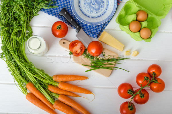 Homemade potato croquettes with parmesan and chives Stock photo © Peteer