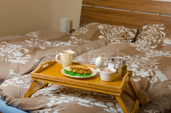 Breakfast in bed Stock photo © Peteer