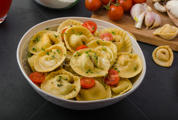 Homemade big tortellini Stock photo © Peteer