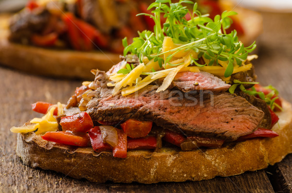 Devilish fried bread Stock photo © Peteer