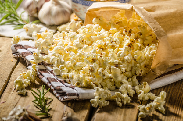 Domestic organic popcorn with herbs Stock photo © Peteer
