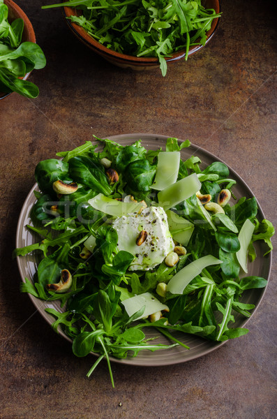 Fresco salada bio cordeiro alface Foto stock © Peteer