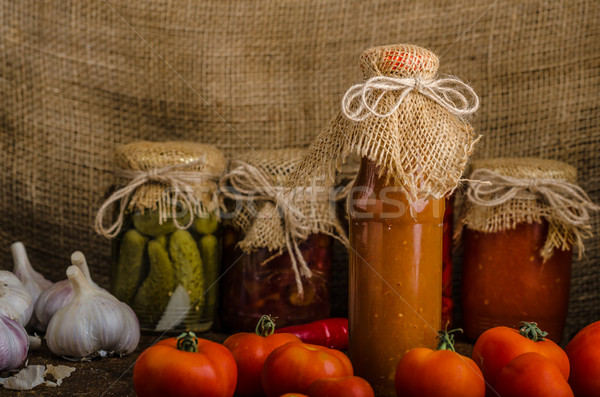 Homemade ketchup Stock photo © Peteer