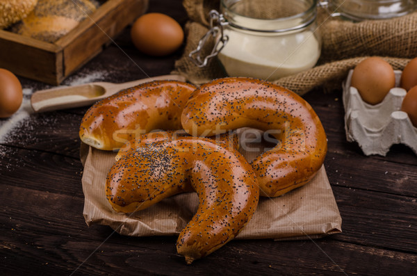 Poppy seeds roll pastry Stock photo © Peteer