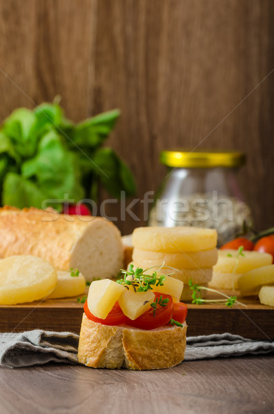 Czech smelly cheese - Olomoucke tvaruzky Stock photo © Peteer