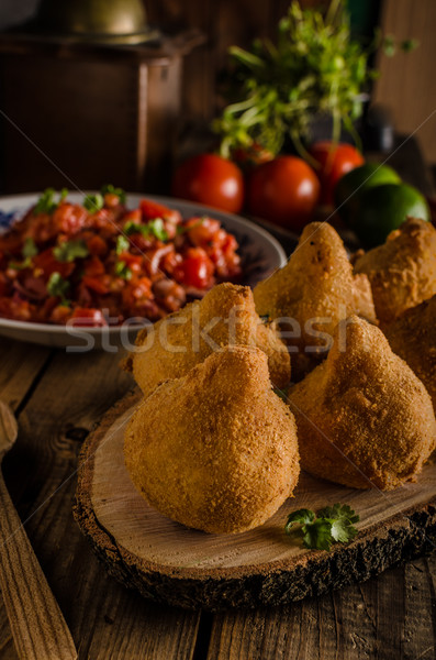 Brazilian Street Food Coxinhas Stock photo © Peteer