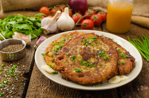 Fried potato pancakes Stock photo © Peteer