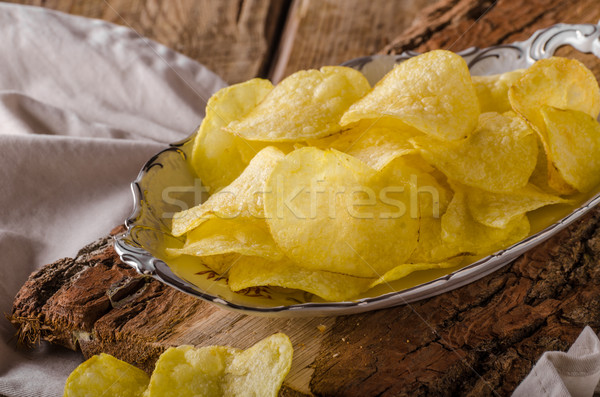 Stock photo: Potato chips product photography