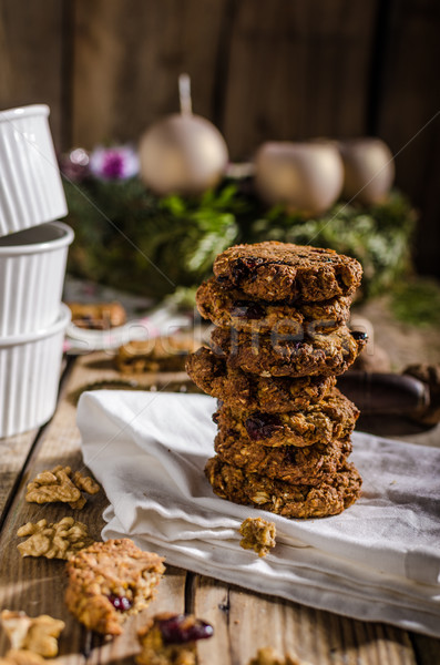 Stockfoto: Eigengemaakt · christmas · cookies · noten · wortelen · binnenkant