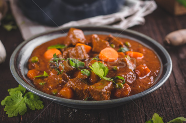 Beef stew with carrots Stock photo © Peteer