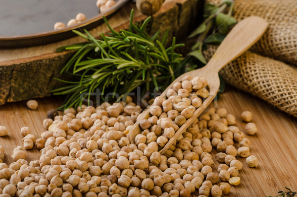 Raw and healthy chickpeas Stock photo © Peteer