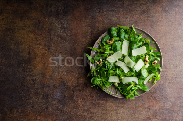 Frescos ensalada bio cordero lechuga Foto stock © Peteer