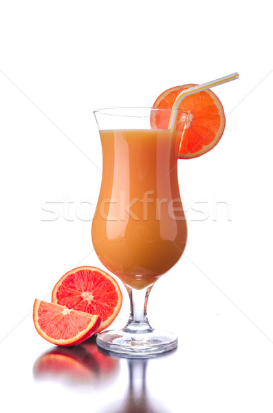 Red orange juice reflection Stock photo © Peteer
