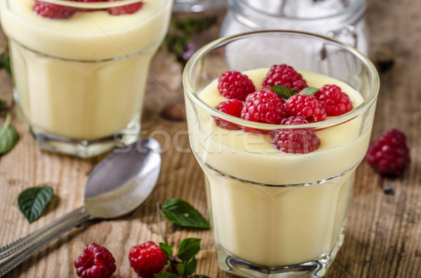 Vannila berries pudding Stock photo © Peteer