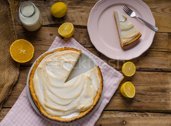 Lemon cheesecake delicious Stock photo © Peteer