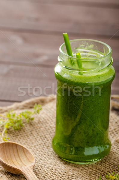 Herby smoothie Stock photo © Peteer