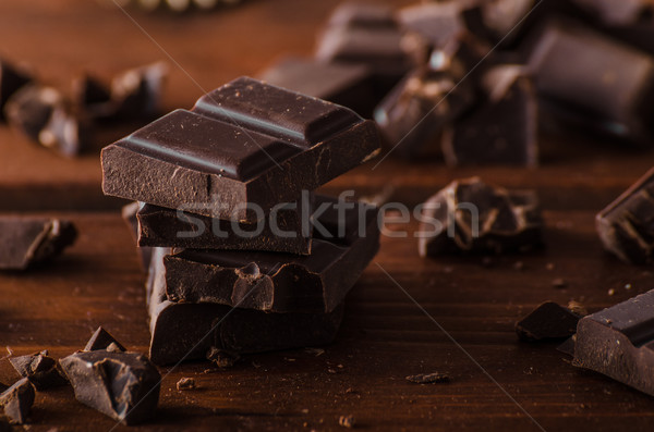 étcsokoládé termék fotózás kész reklám szöveg Stock fotó © Peteer