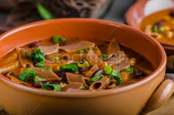 Pasta soup delish Stock photo © Peteer