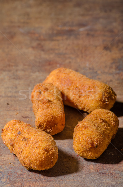 Foto stock: Caseiro · batata · produto · foto · carne · branco