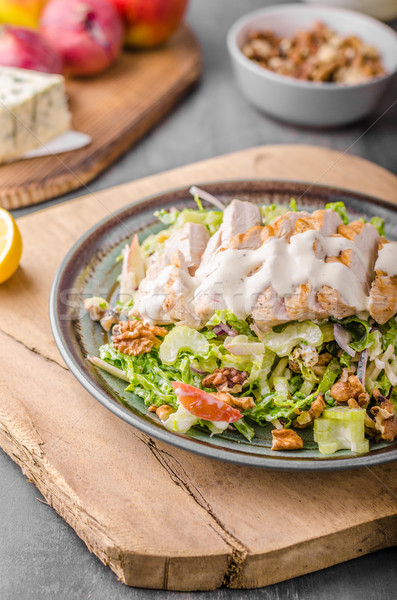 Waldorf salad with grilled chicken Stock photo © Peteer