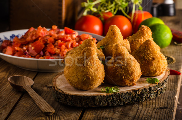 Brazilian Street Food Coxinhas Stock photo © Peteer