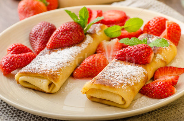 Cheese Blintzes Stock photo © Peteer