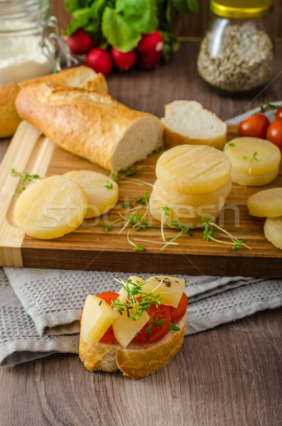 Czech smelly cheese - Olomoucke tvaruzky Stock photo © Peteer