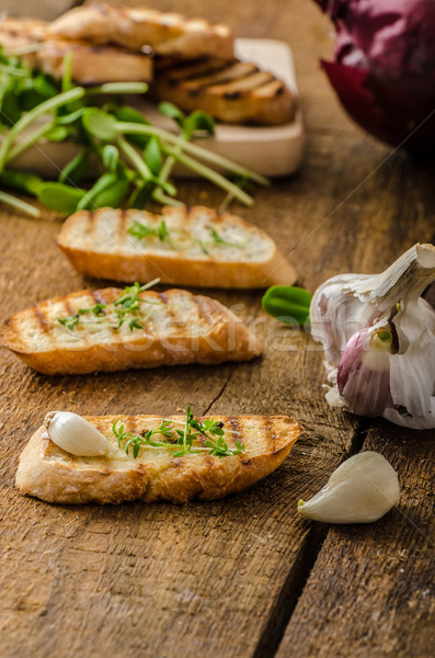 Garlic toast toasted panini Stock photo © Peteer