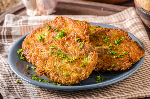 Potato pancakes fried Stock photo © Peteer