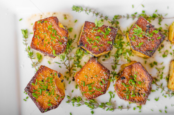 Potato fondant with garlic and herbs Stock photo © Peteer