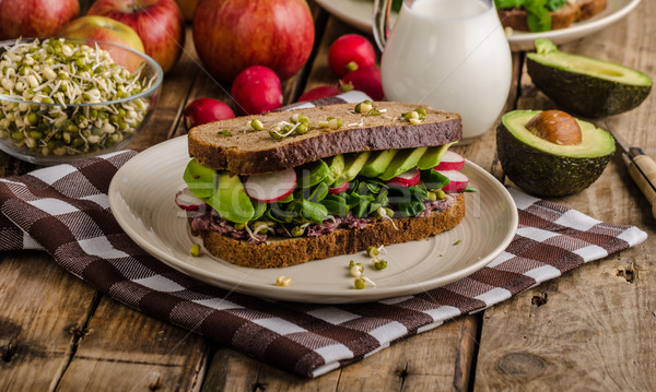 Chipotle-Avocado Summer Sandwich Recipe Stock photo © Peteer