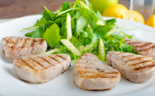 Grilled pork tenderloin Stock photo © Peteer