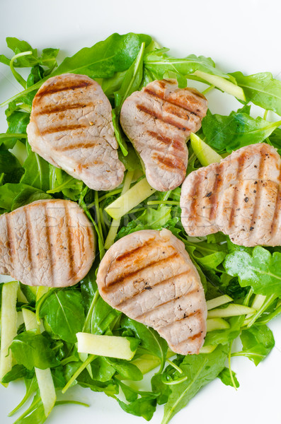 Grilled pork tenderloin Stock photo © Peteer