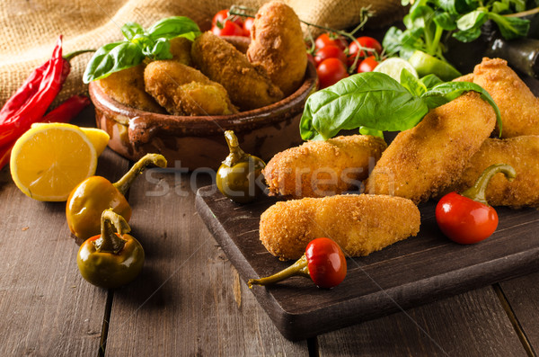 Homemade potato croquettes Stock photo © Peteer
