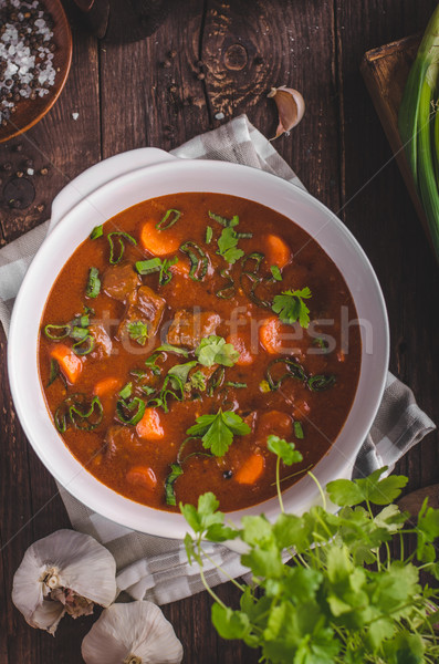 Beef stew with carrots Stock photo © Peteer