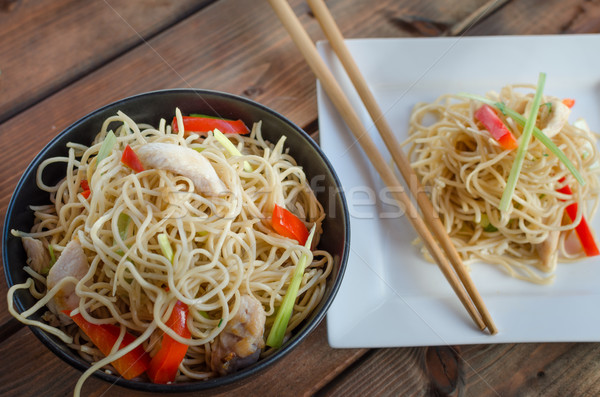 Zdjęcia stock: Chińczyk · szybko · żywności · pałeczki · do · jedzenia