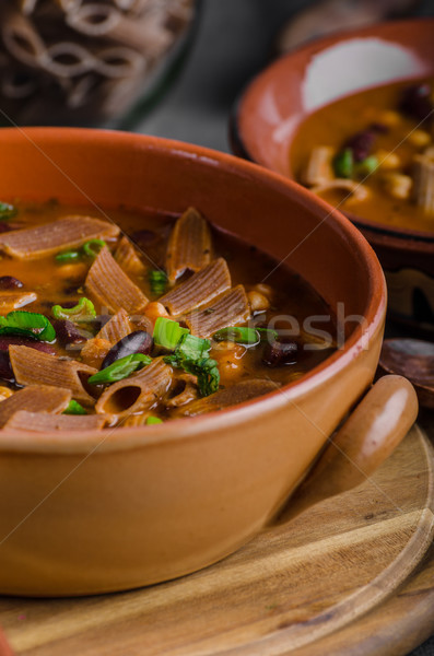 Pasta soup delish Stock photo © Peteer