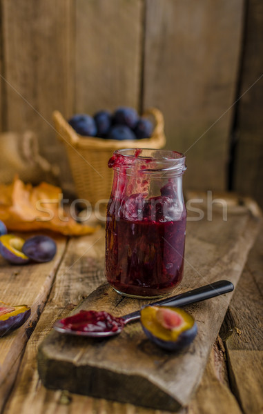 Domestic plum jam Stock photo © Peteer