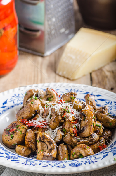 Delicious mushrooms salad Stock photo © Peteer