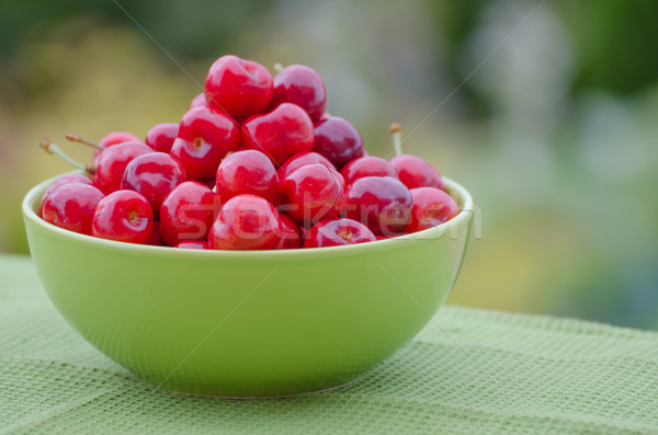 Juicy cherry on garden Stock photo © Peteer