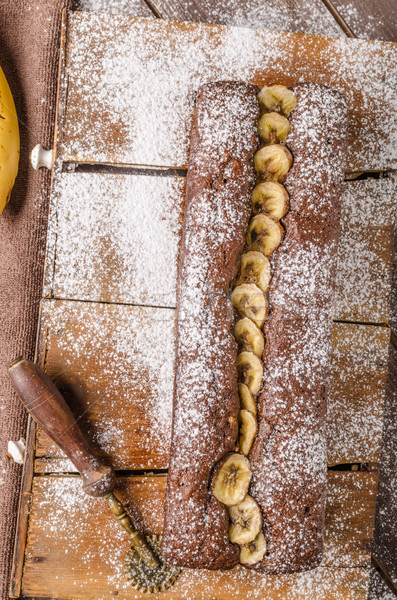 Homemade banana bread Stock photo © Peteer