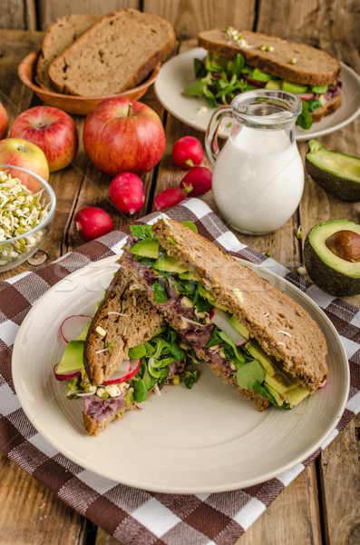 Chipotle-Avocado Summer Sandwich Recipe Stock photo © Peteer