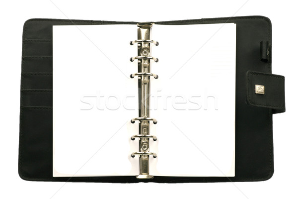 Blank page of an agenda Stock photo © peter_zijlstra
