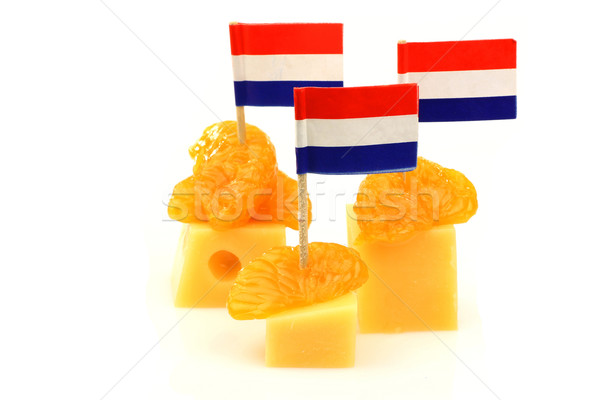 オランダ語 チーズ スナック 白 食品 パーティ ストックフォト © peter_zijlstra
