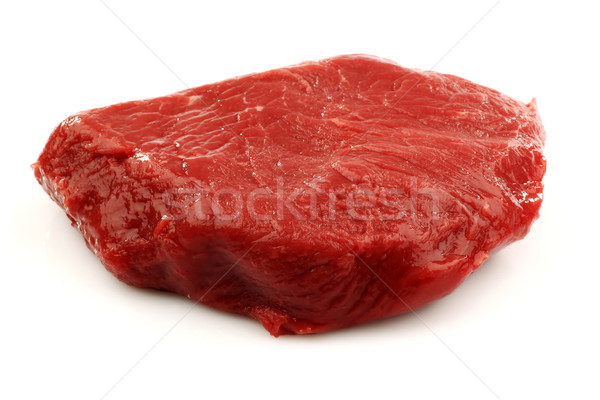ストックフォト: 新鮮な · 赤 · ビーフステーキ · 白 · 牛 · ディナー