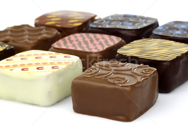 assorted decorated luxury chocolate bonbons Stock photo © peter_zijlstra