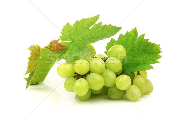 white grapes and some foliage Stock photo © peter_zijlstra